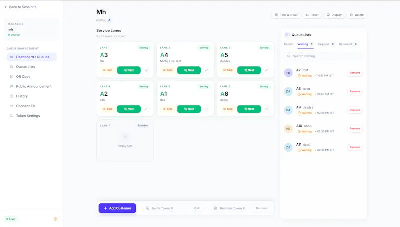 Q4Queue screenshot 2