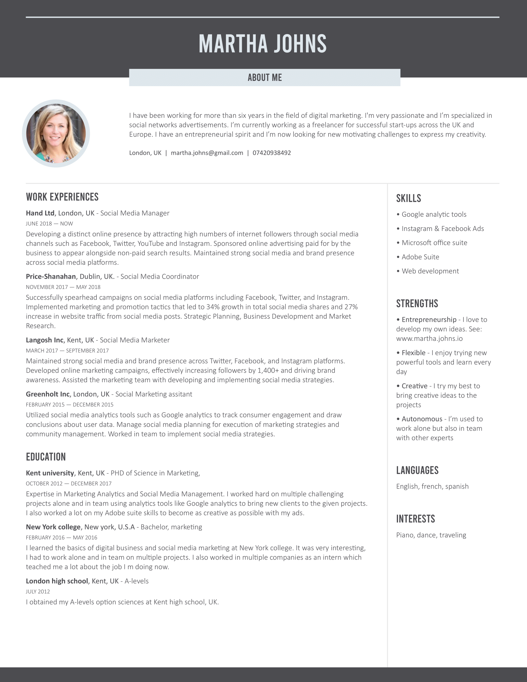 Rezify | Resume builder gallery image