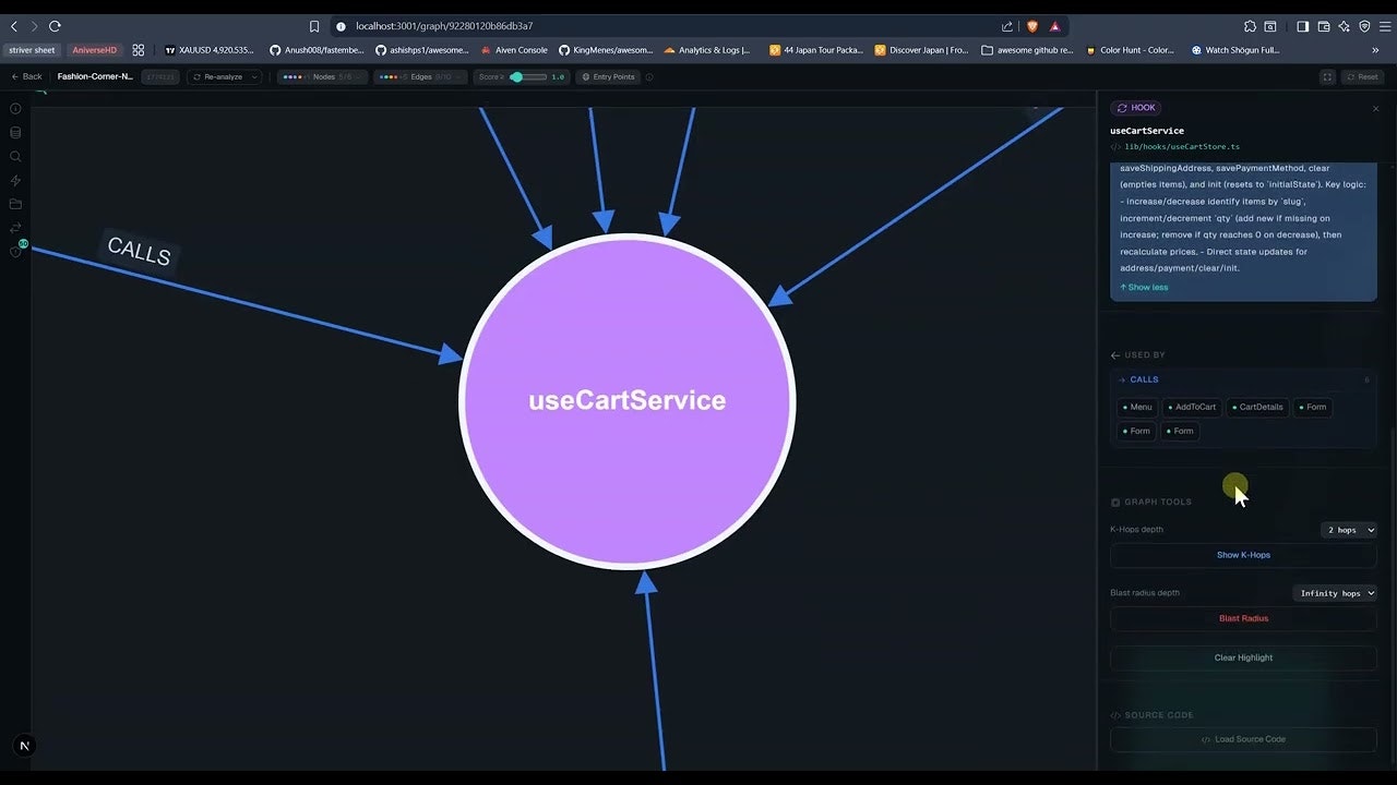 Reactjs/Nextjs Codebase Graph Visualizer gallery image