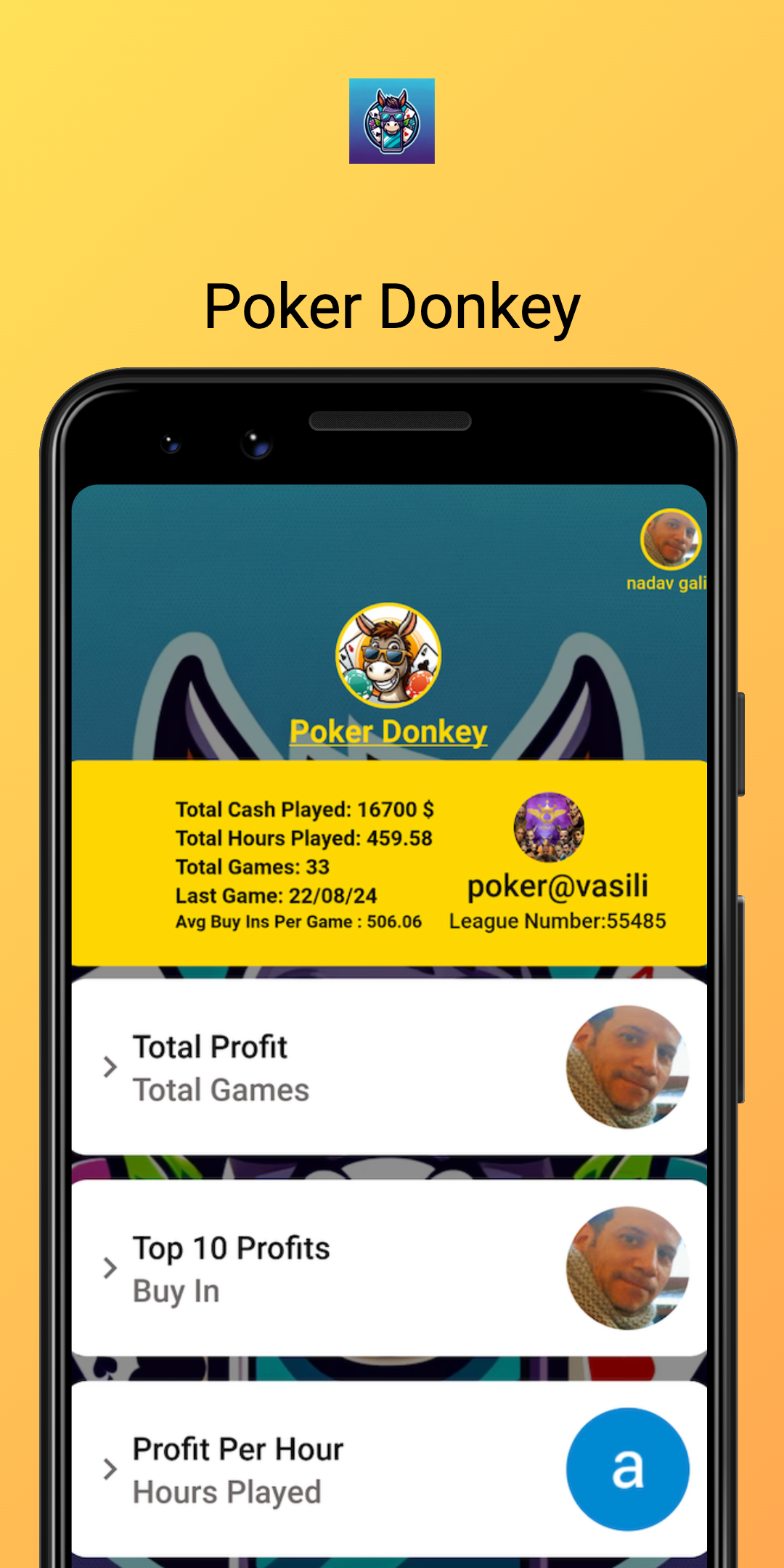 Poker Donkey - Stats Tracker gallery image