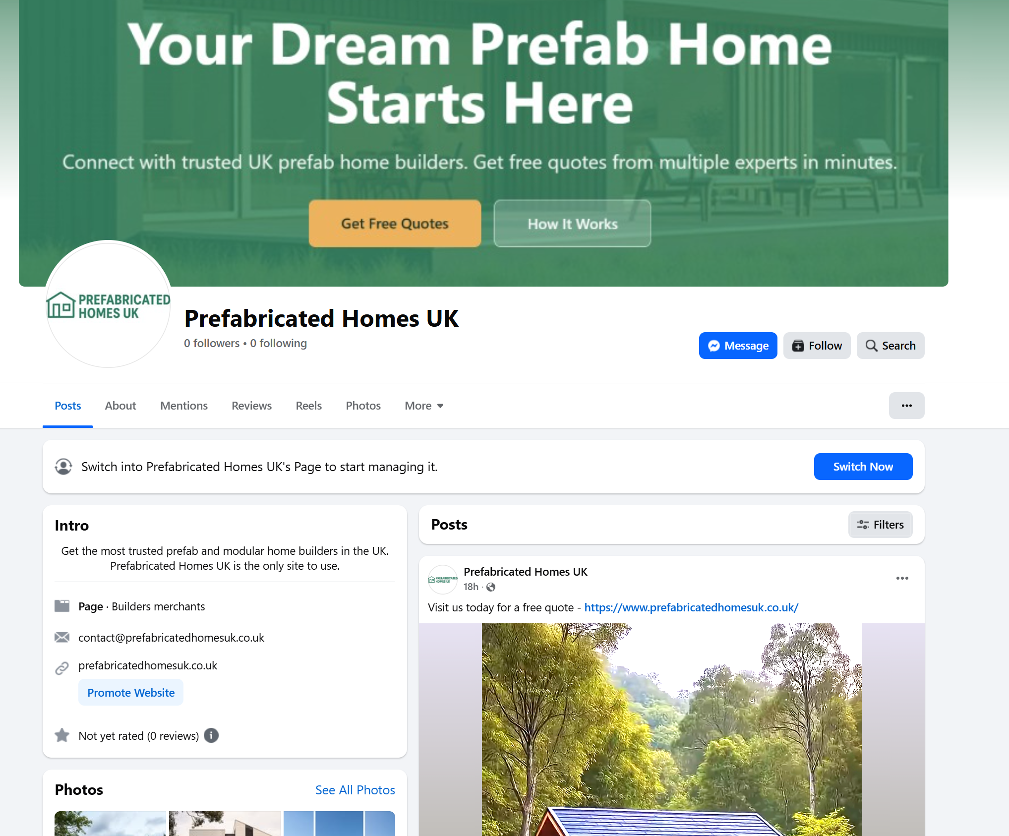 Prefabricated Homes UK - Main product screenshot demonstrating key features and user interface