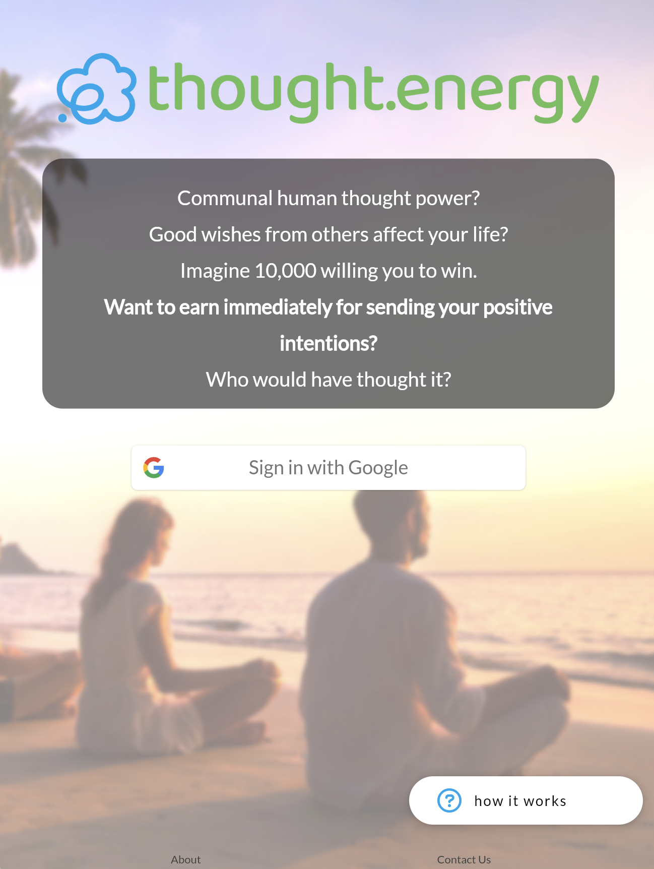 Mídia 1 de thought.energy - Ganhe o envio de bons votos a outras pessoas e compre meditação em massa