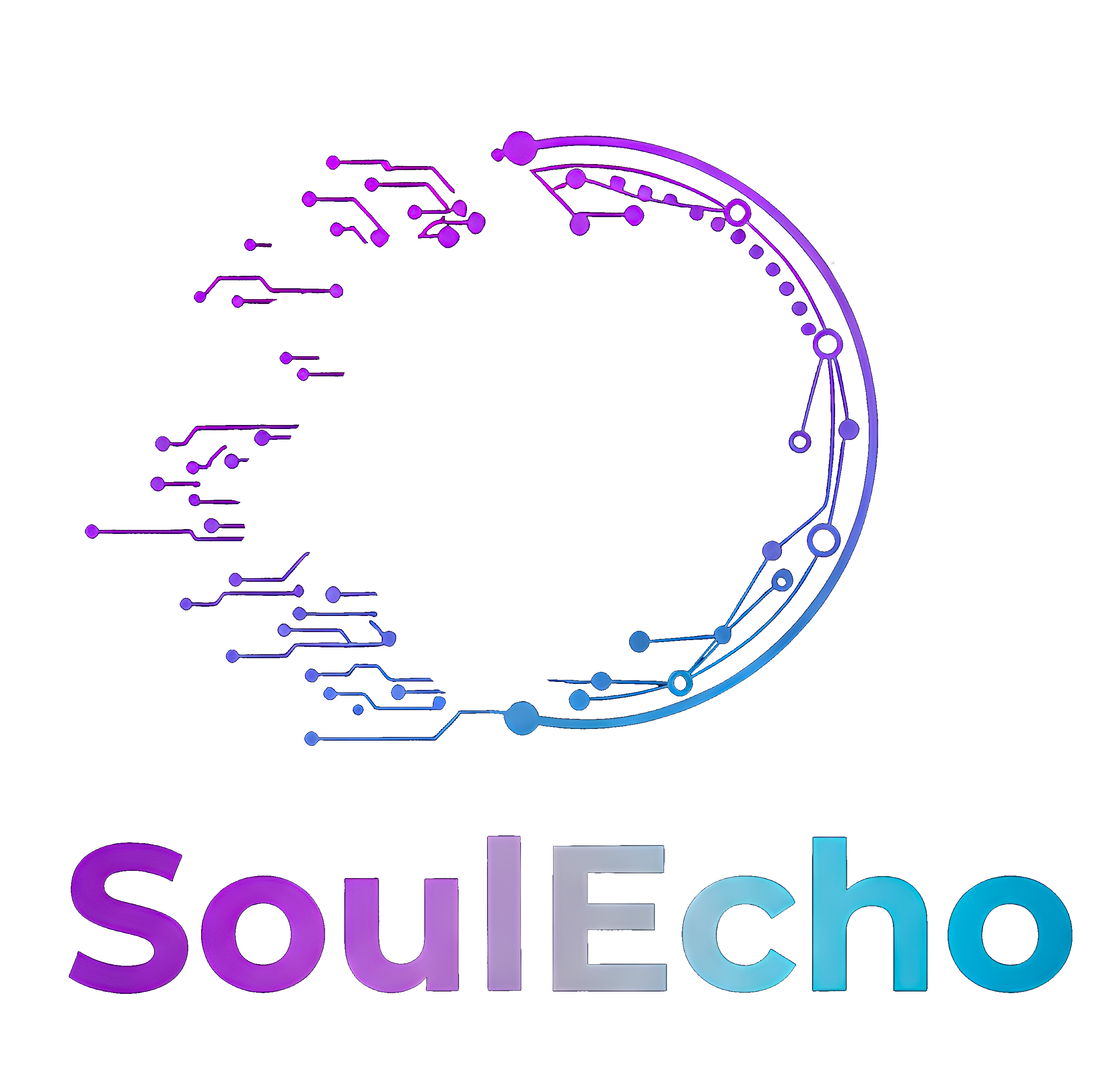 SoulEcho AI: Psychological Mirror & Map - Product Hunt launch logo and brand identity