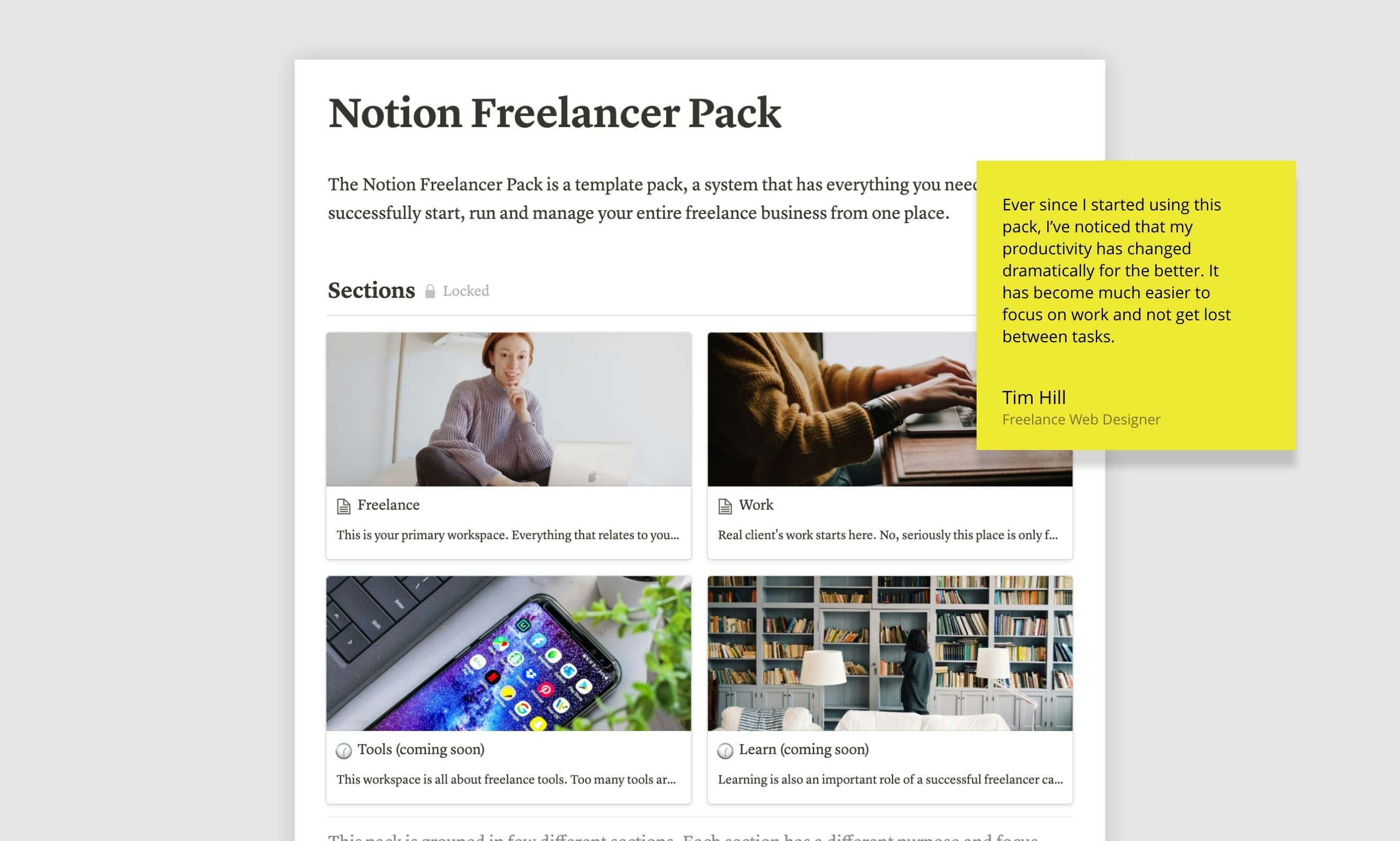 Notion Freelancer Pack gallery image