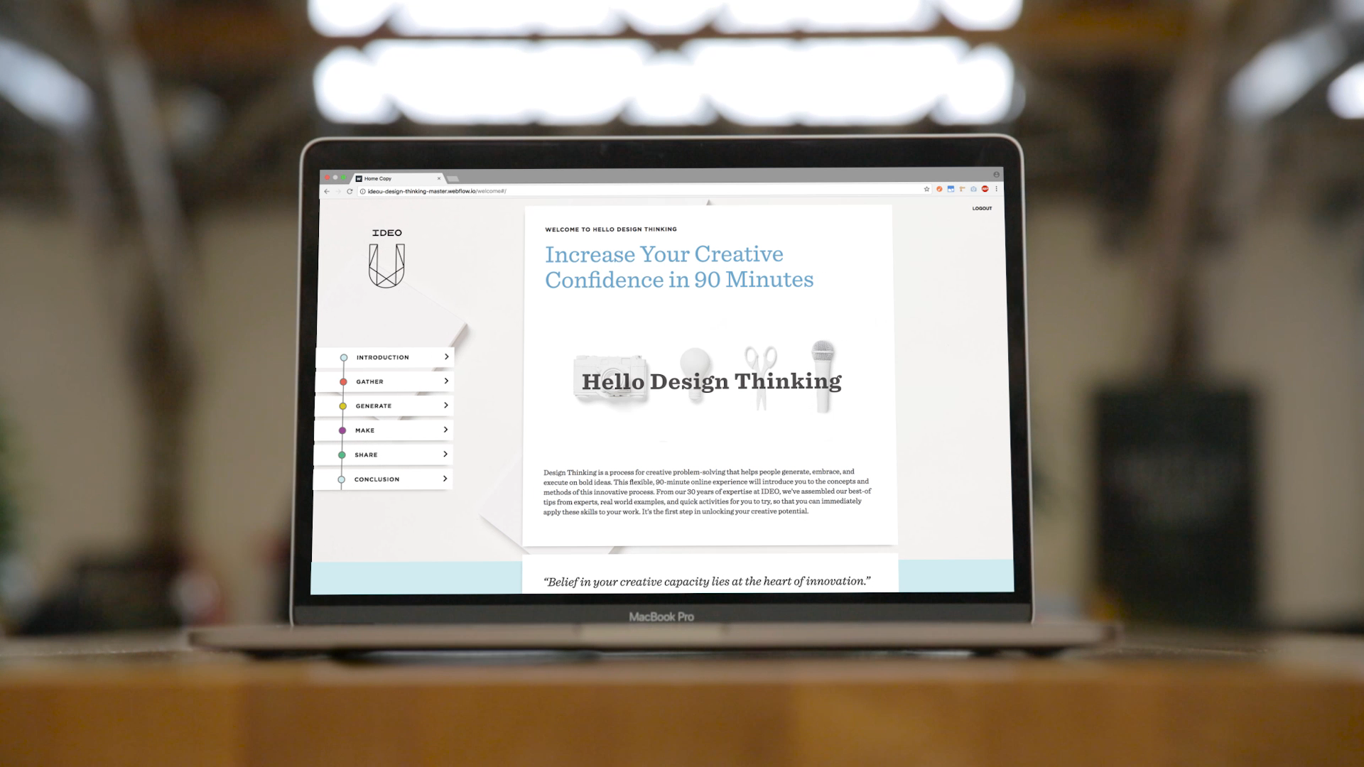 IDEO U Hello Design Thinking gallery image