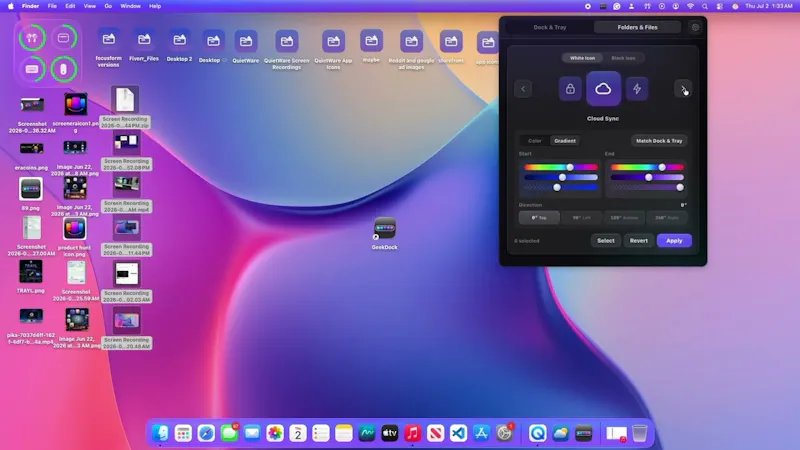 Geek Dock screenshot 1 (video preview)