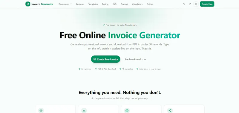 Invoice Generators screenshot 1