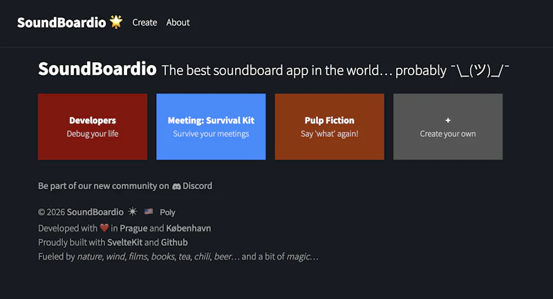 SoundBoardio screenshot 1