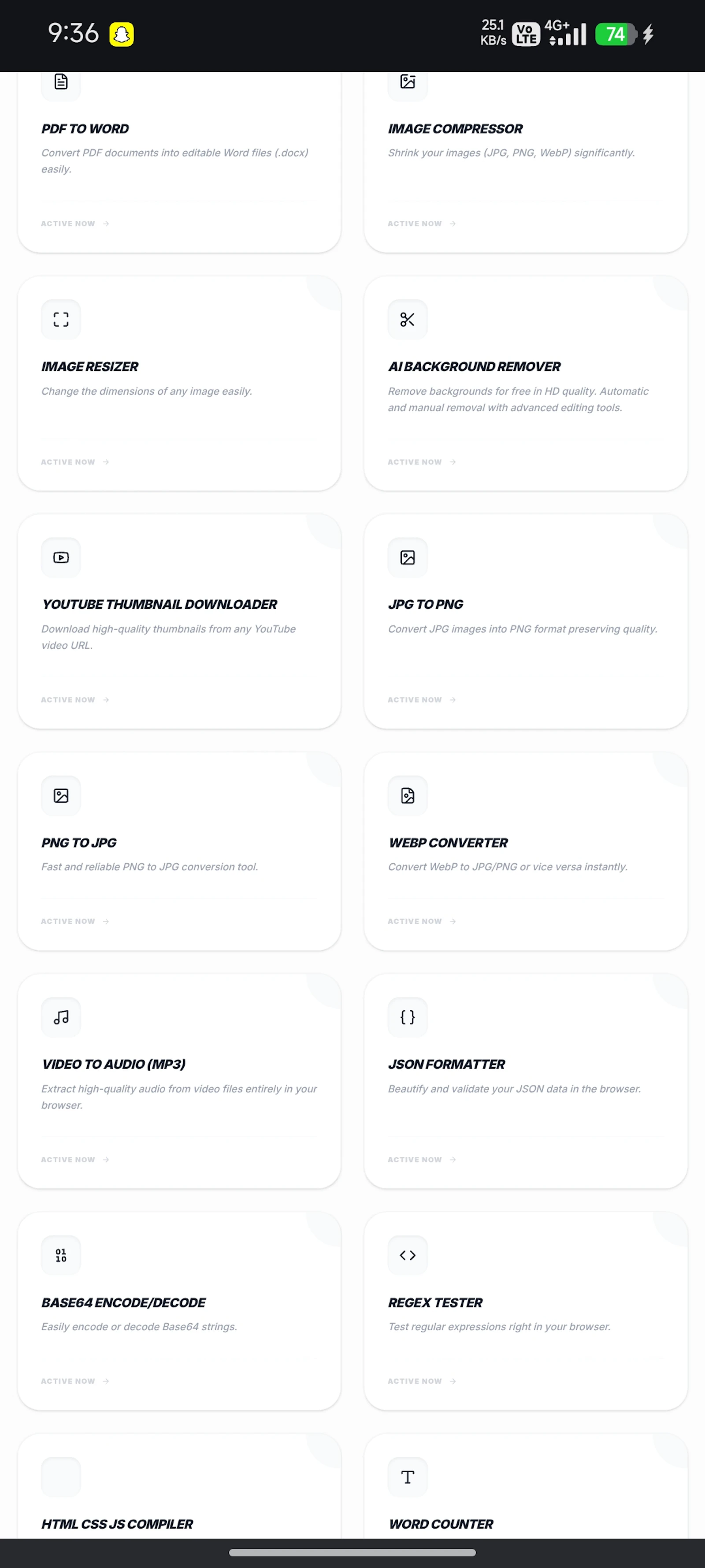 Roasify Tools screenshot 1