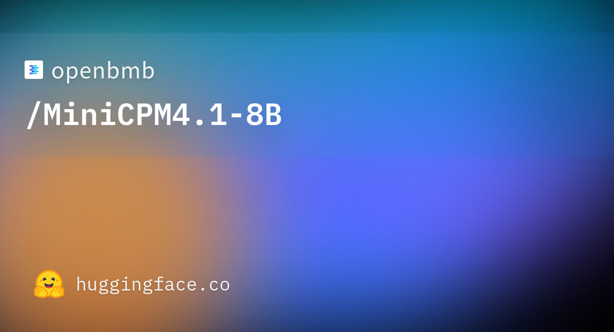 MINICPM 4.1 - โมเดลบนอุปกรณ์สำหรับข้อมูลส่วนบุคคลของคุณ media 4