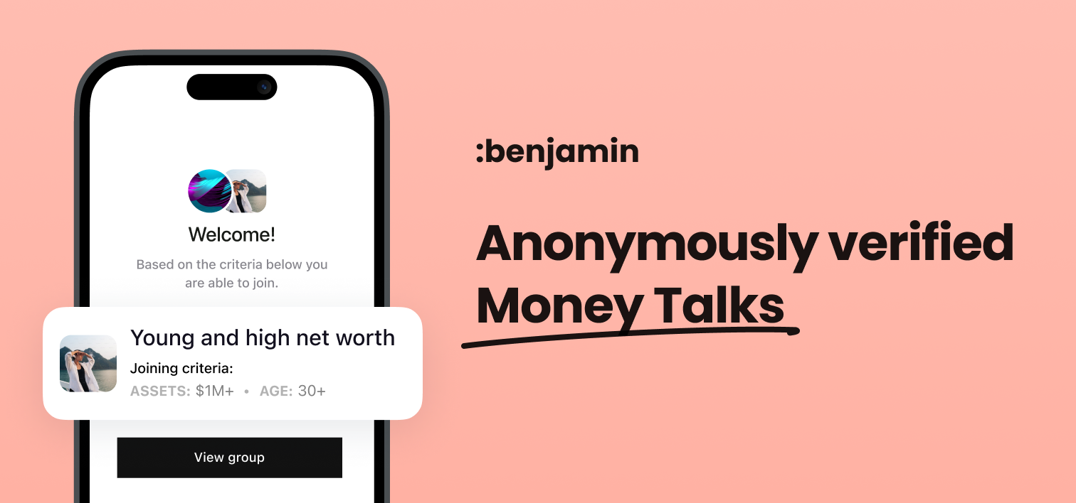 startuptile Benjamin-Anonymously verified money talks