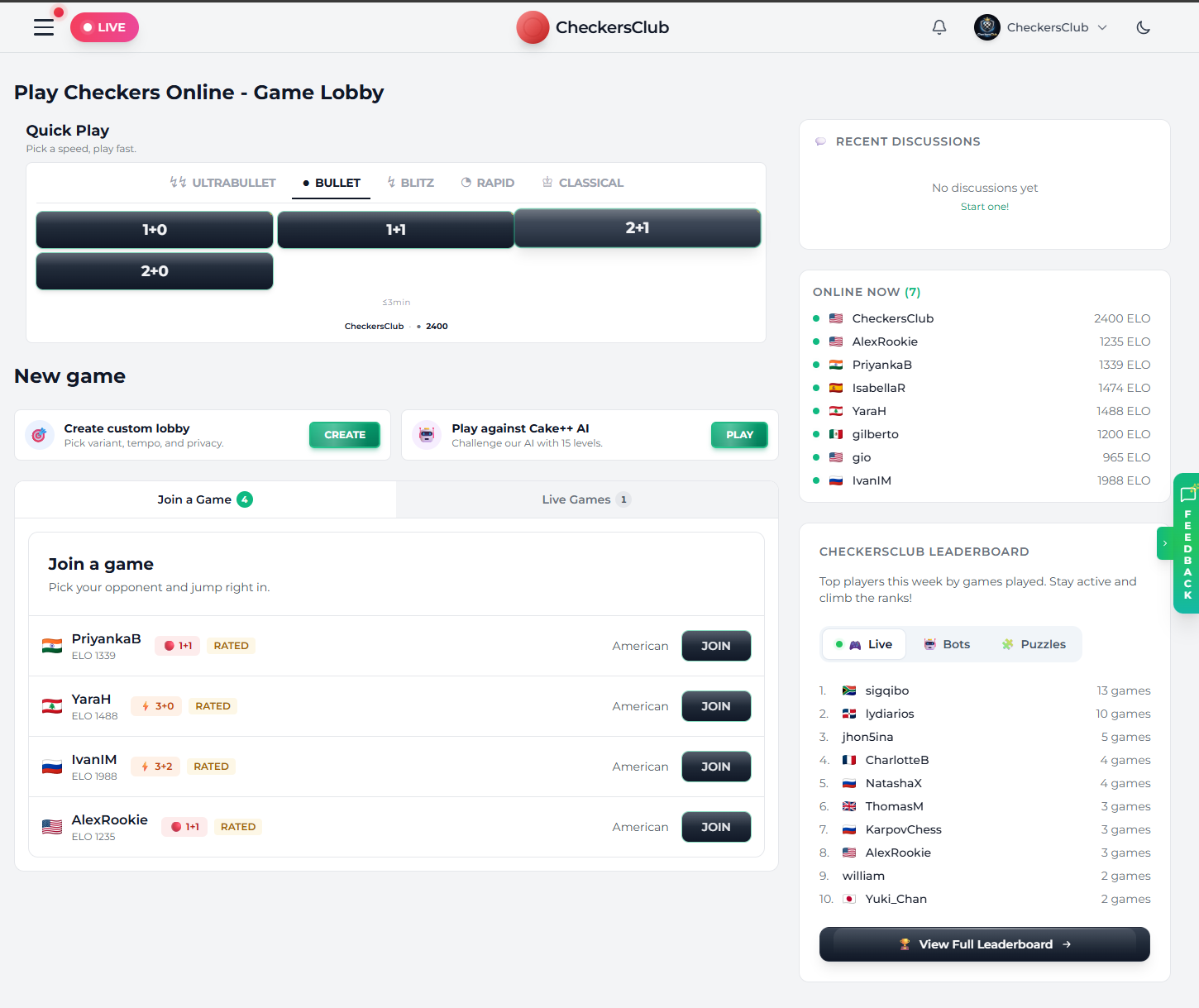 CheckersClub gallery image