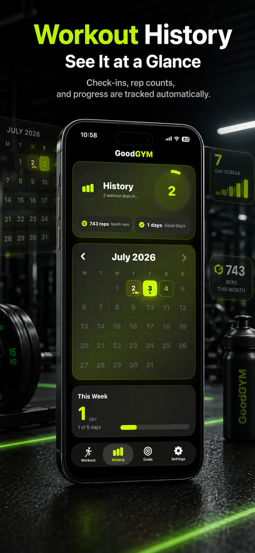 GoodGYM : AI rep counter gallery image