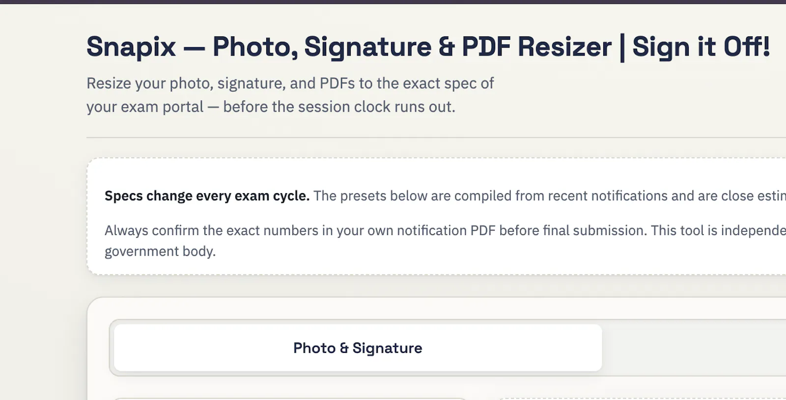 Snapix — Exam Photo & PDF Resizer screenshot 4