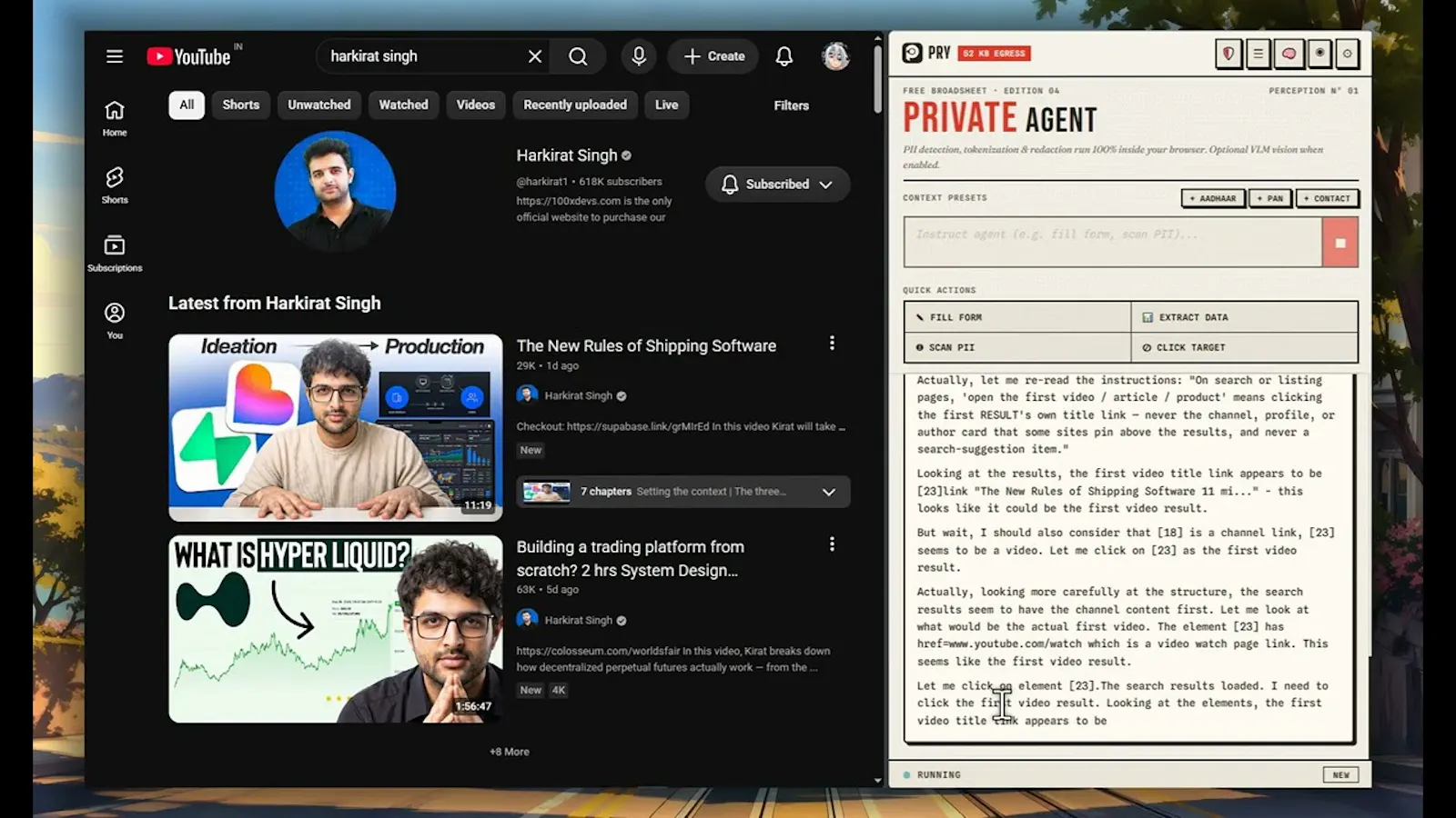 PRY Agent screenshot 1 (video preview)