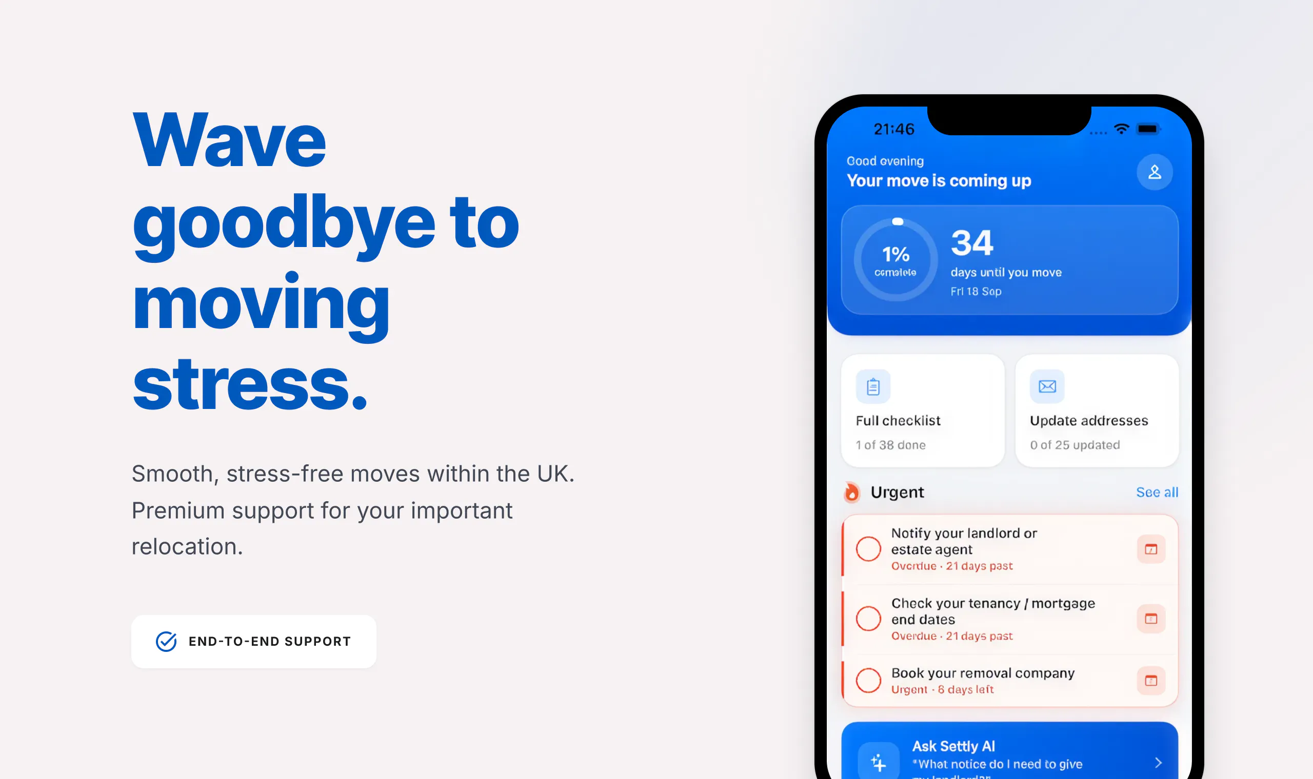 Settly App - UK Moving Planner gallery image