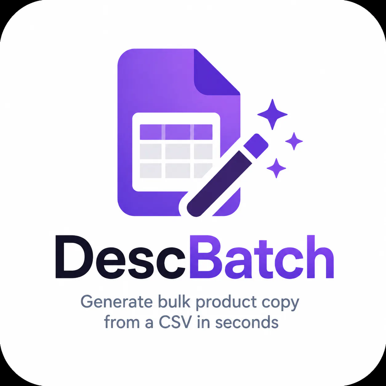 DescBatch logo