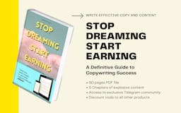 Stop Dreaming Start Earning media 1
