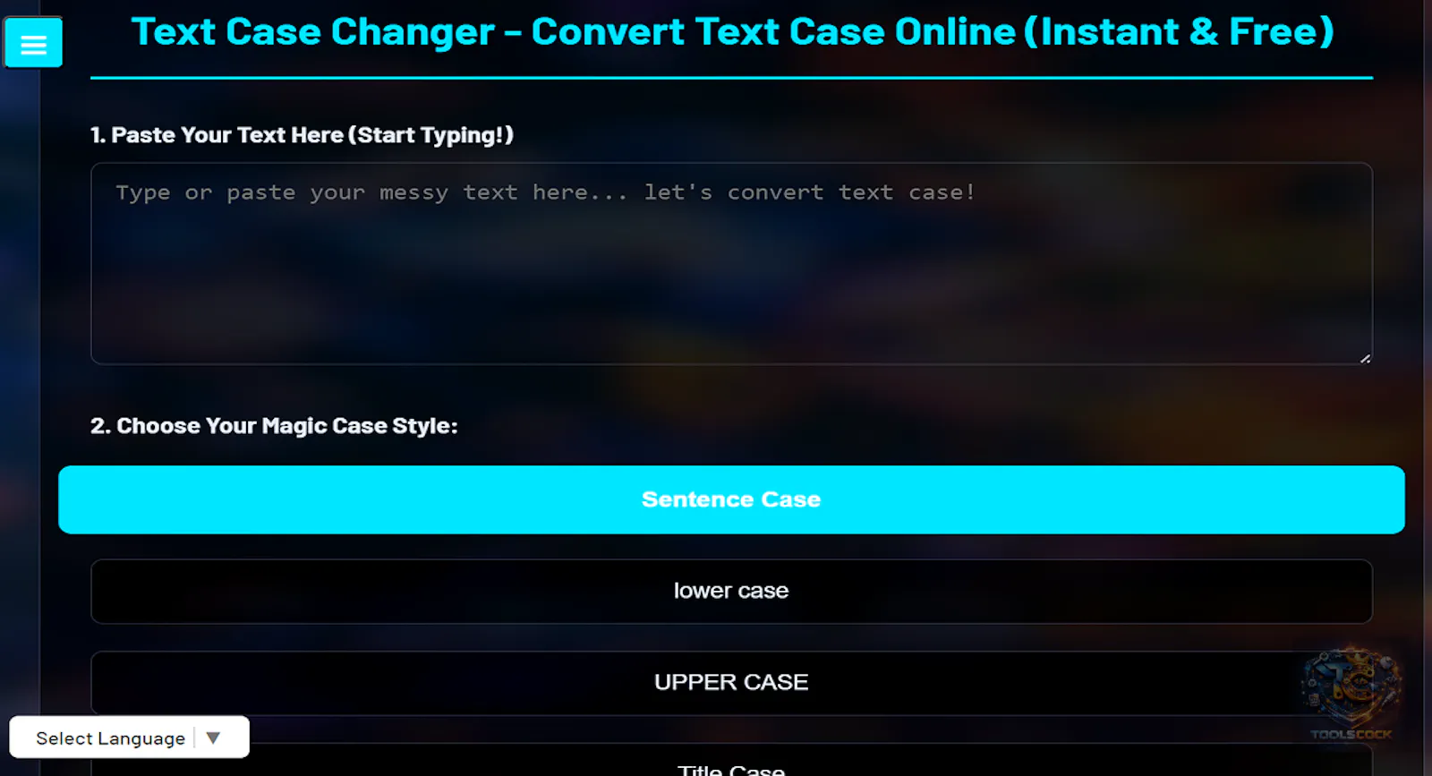 Pro Text Case Changer - ToolsCock screenshot 2