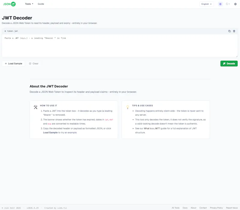 JSON Editor Online screenshot 1