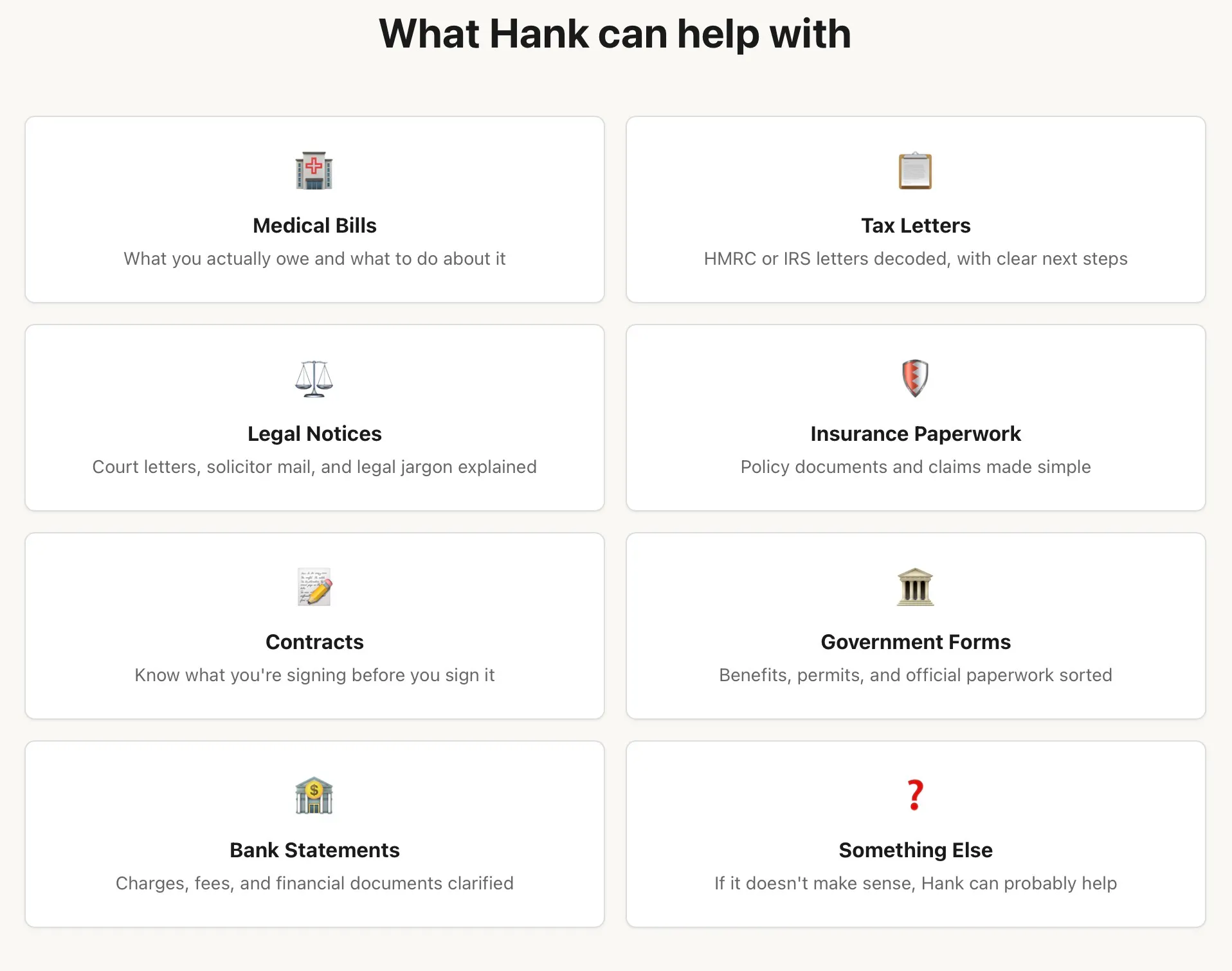 just ask Hank gallery image
