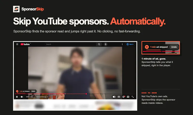 SponsorSkip screenshot 2