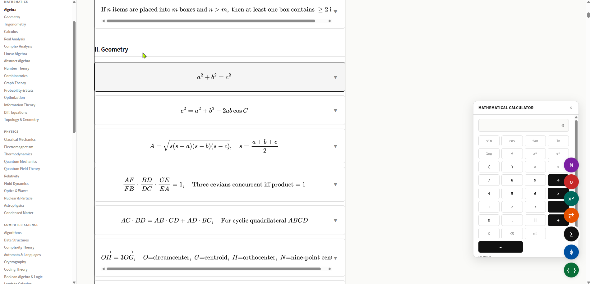  Mathematics  Physics  Computer Science gallery image