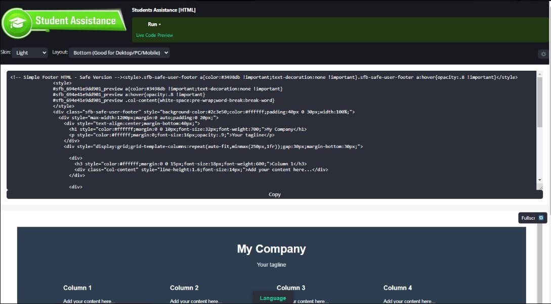 Students Assistance [HTML] - Main product screenshot demonstrating key features and user interface