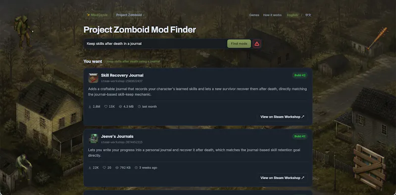 ModGenie screenshot 4