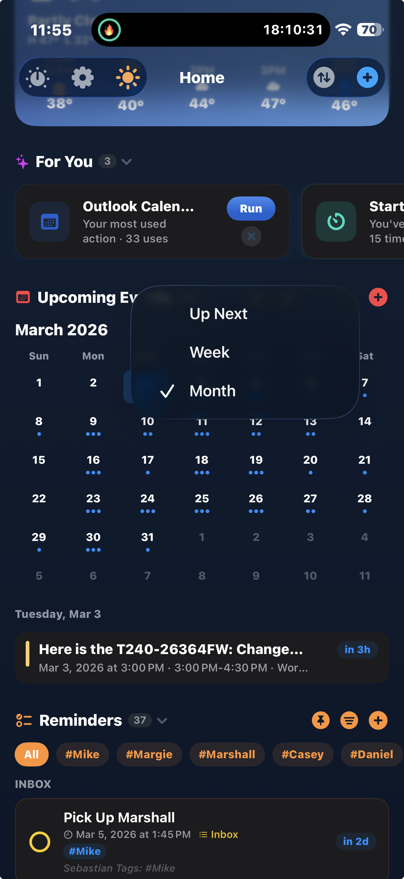 Sebastian - Daily Assistant - Screenshot 2 showing product features and functionality