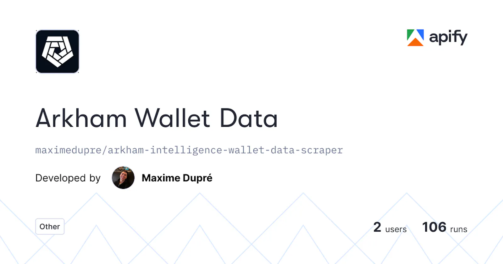Arkham Intelligence Wallet Data Scraper screenshot 1
