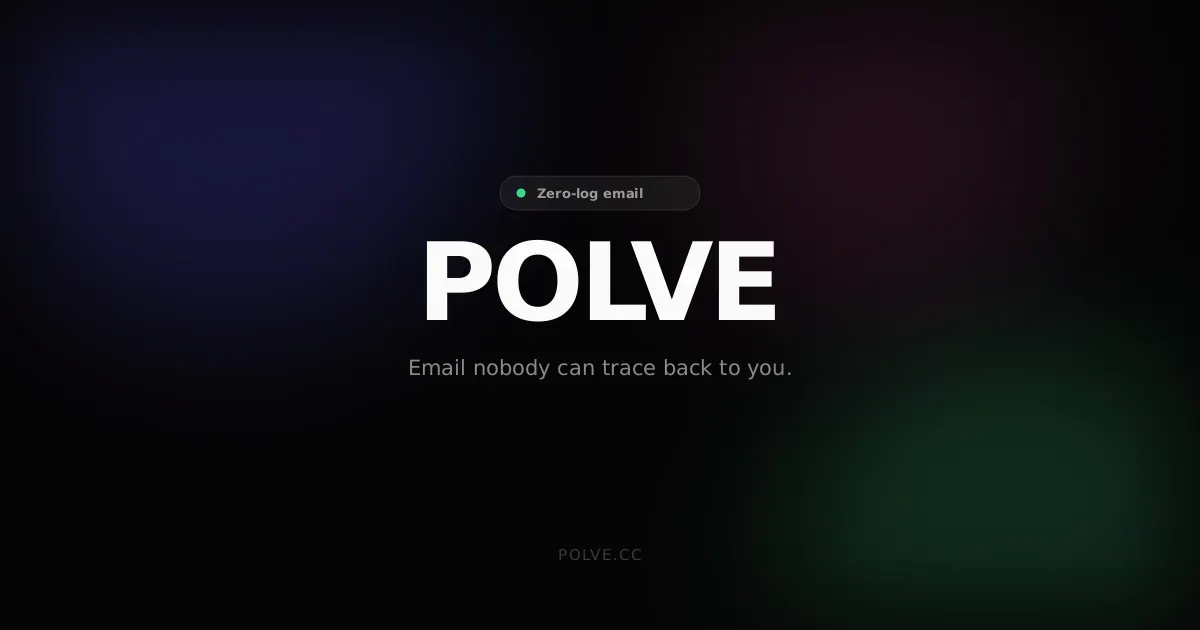 Polve — Private Email, Zero Logs gallery image