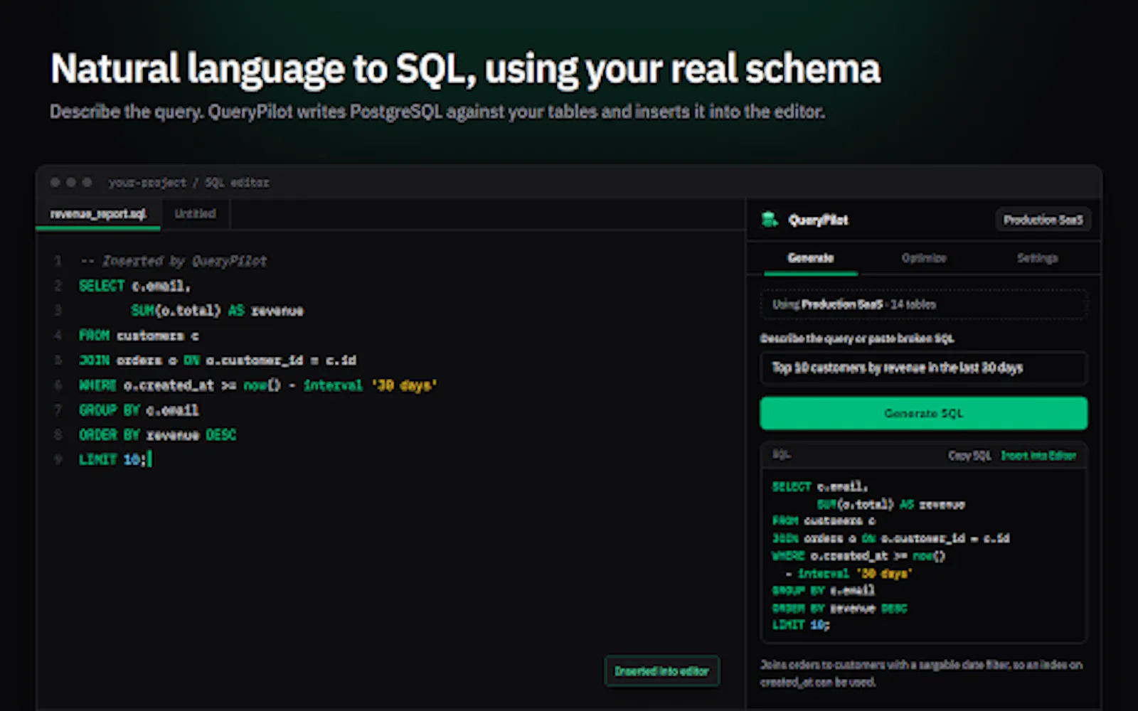 QueryPilot screenshot 1