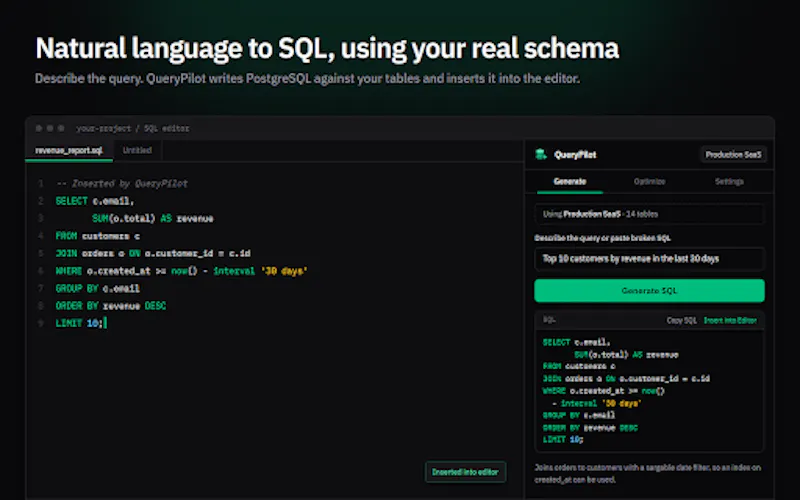 QueryPilot screenshot 1