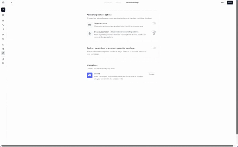 Group Subscriptions by beehiiv screenshot 2
