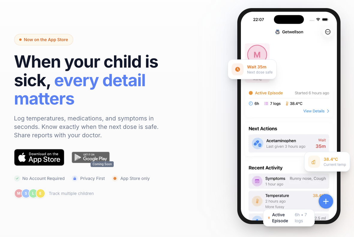 Getwellson - Main product screenshot demonstrating key features and user interface