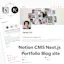 Notion CMS Next.js Portfolio Blog Site