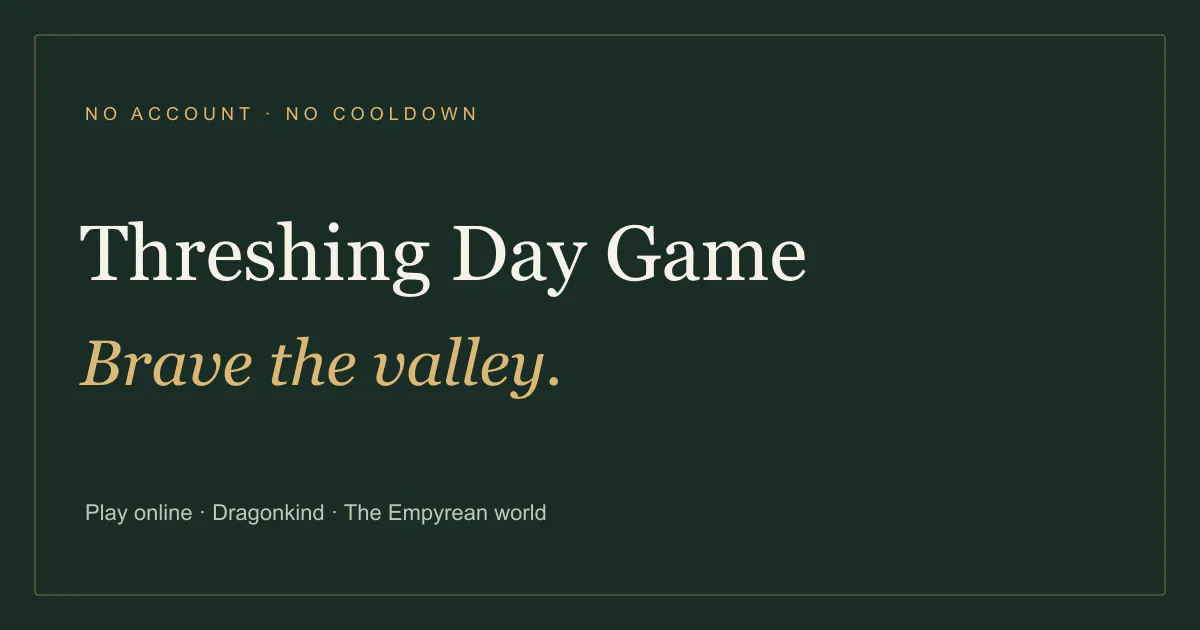 Threshing Day Game gallery image