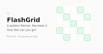 FlashGrid β Daily Memory Game gallery image