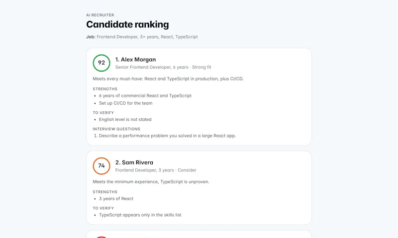 AI Recruiter screenshot 3