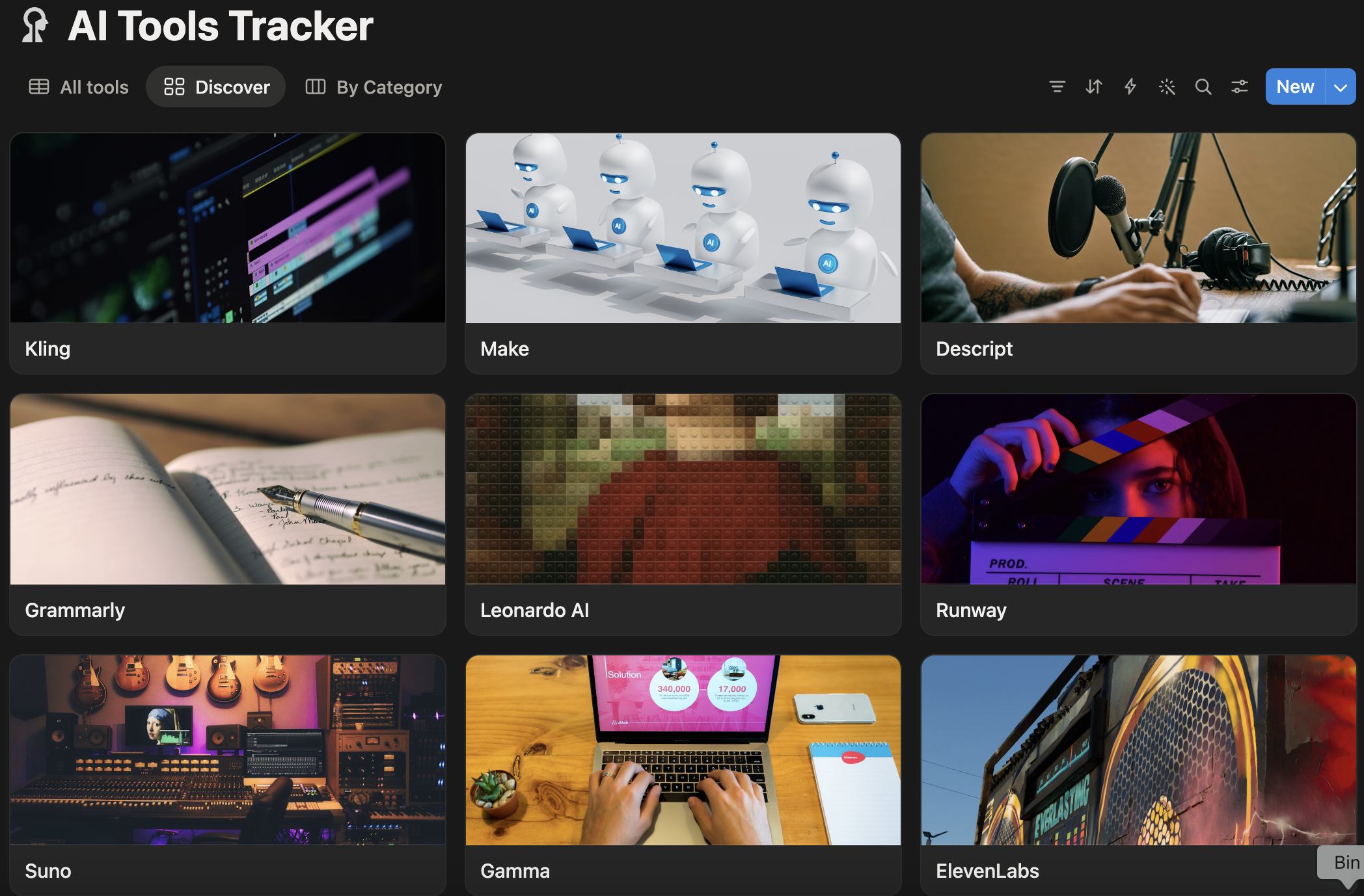 AI Tools Tracker - Notion Template gallery image