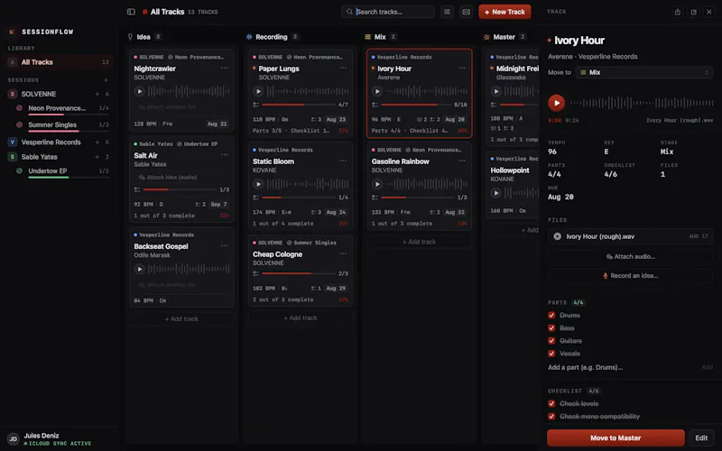 SessionFlow - Song Tracker screenshot 4