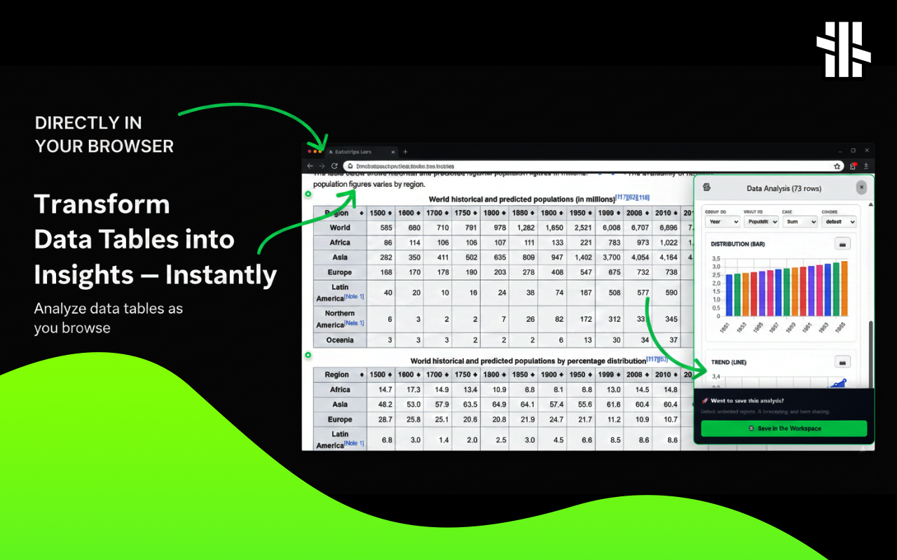 Datastripes Lens - Screenshot 2 showing product features and functionality