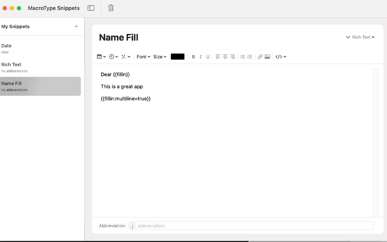 MacroType - Main screenshot showing features and interface