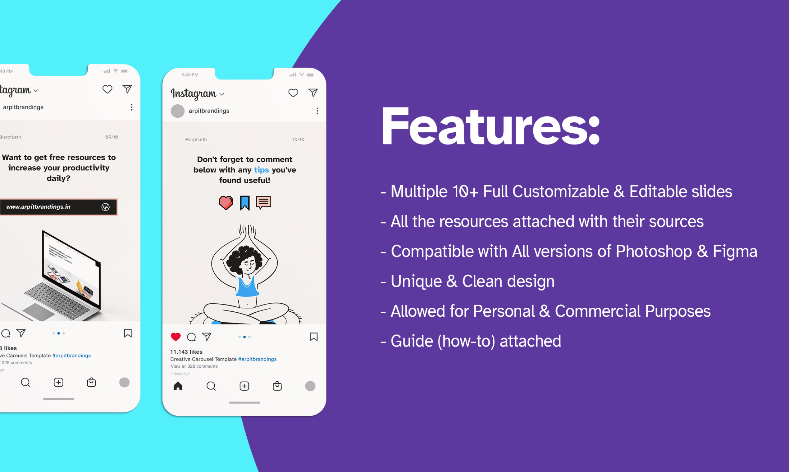 PIXIL - Instagram Carousel Template gallery image