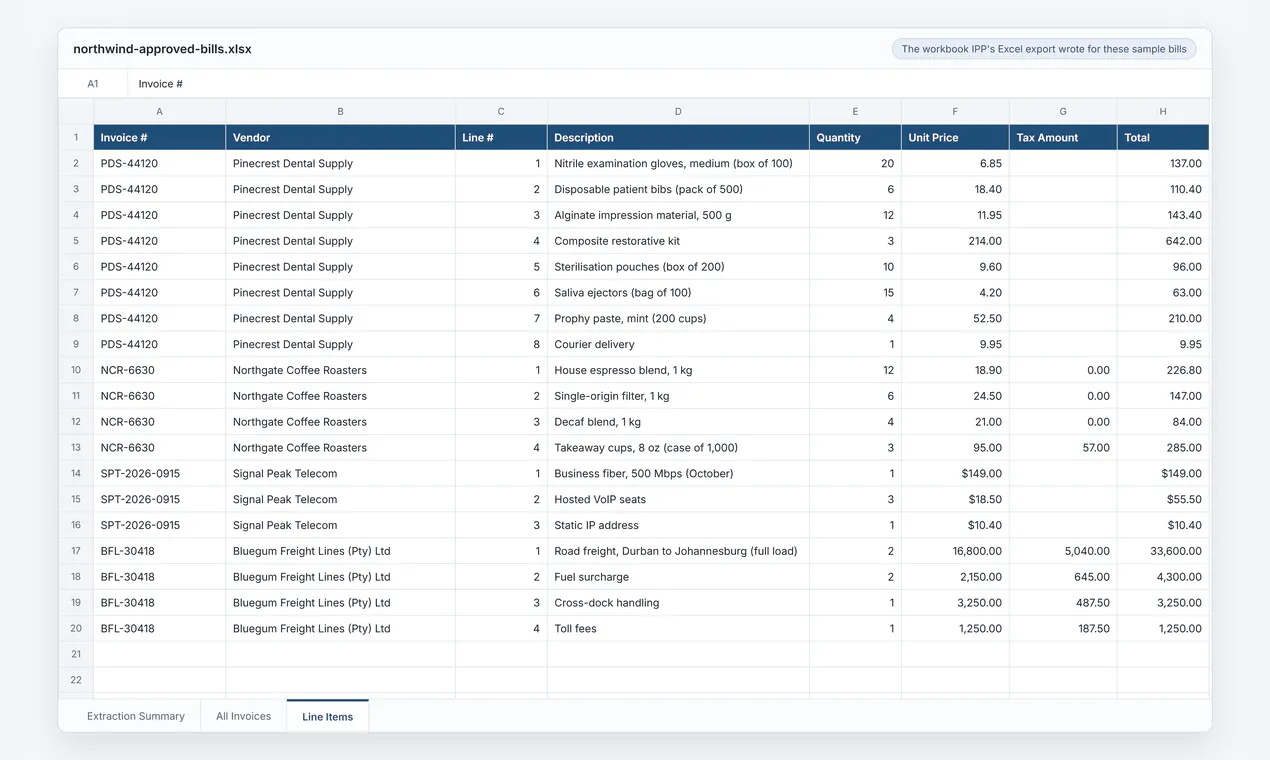 InvoiceParser Pro gallery image