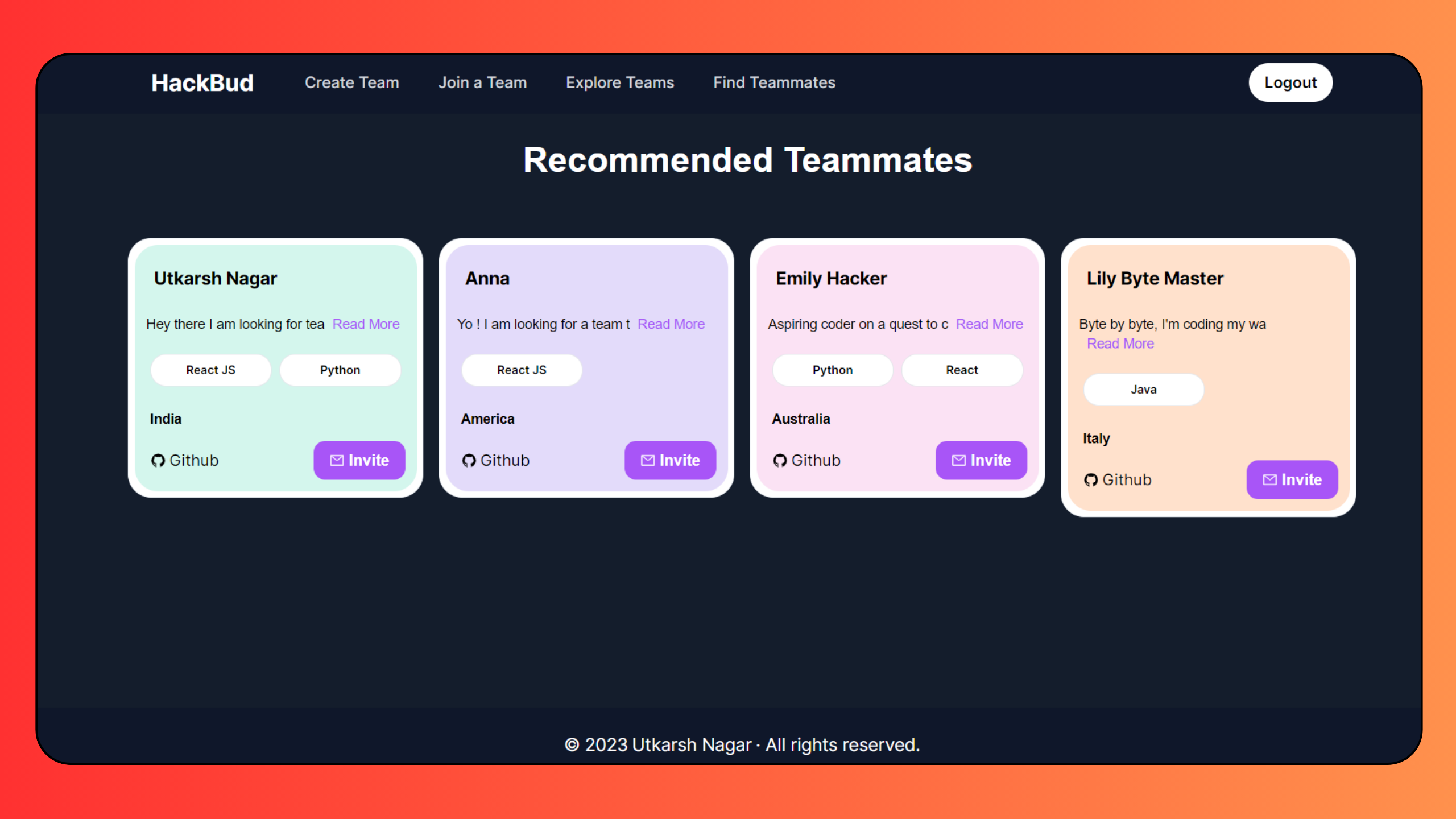 Hackbud - Der Bau von Hackathonteams machte es einfach Medien 4