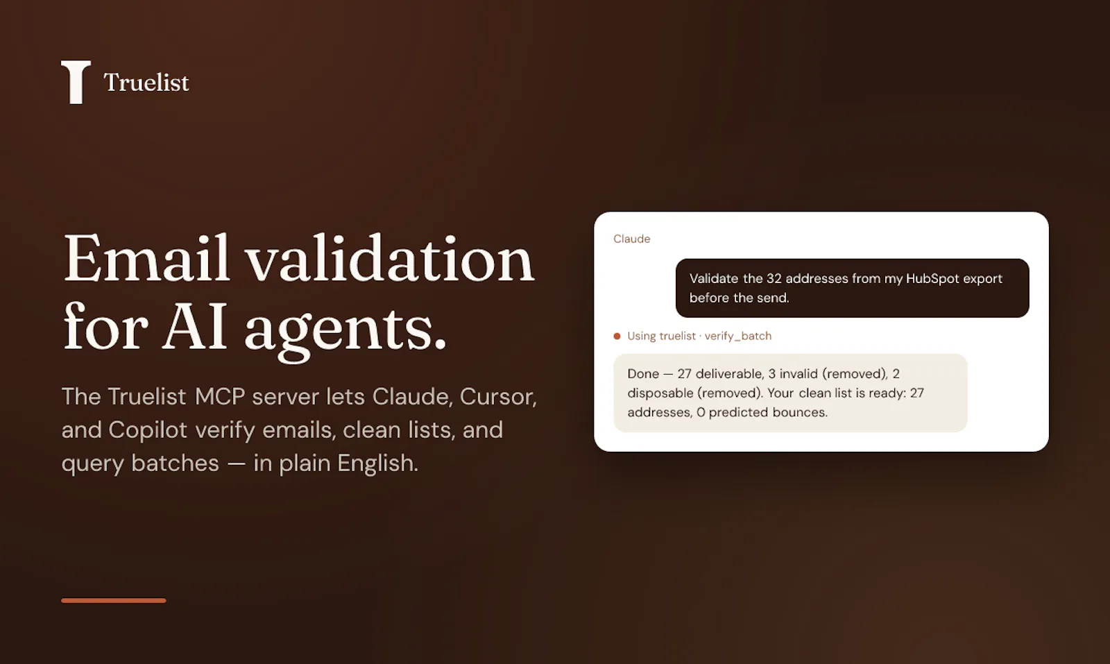 Truelist MCP screenshot 1