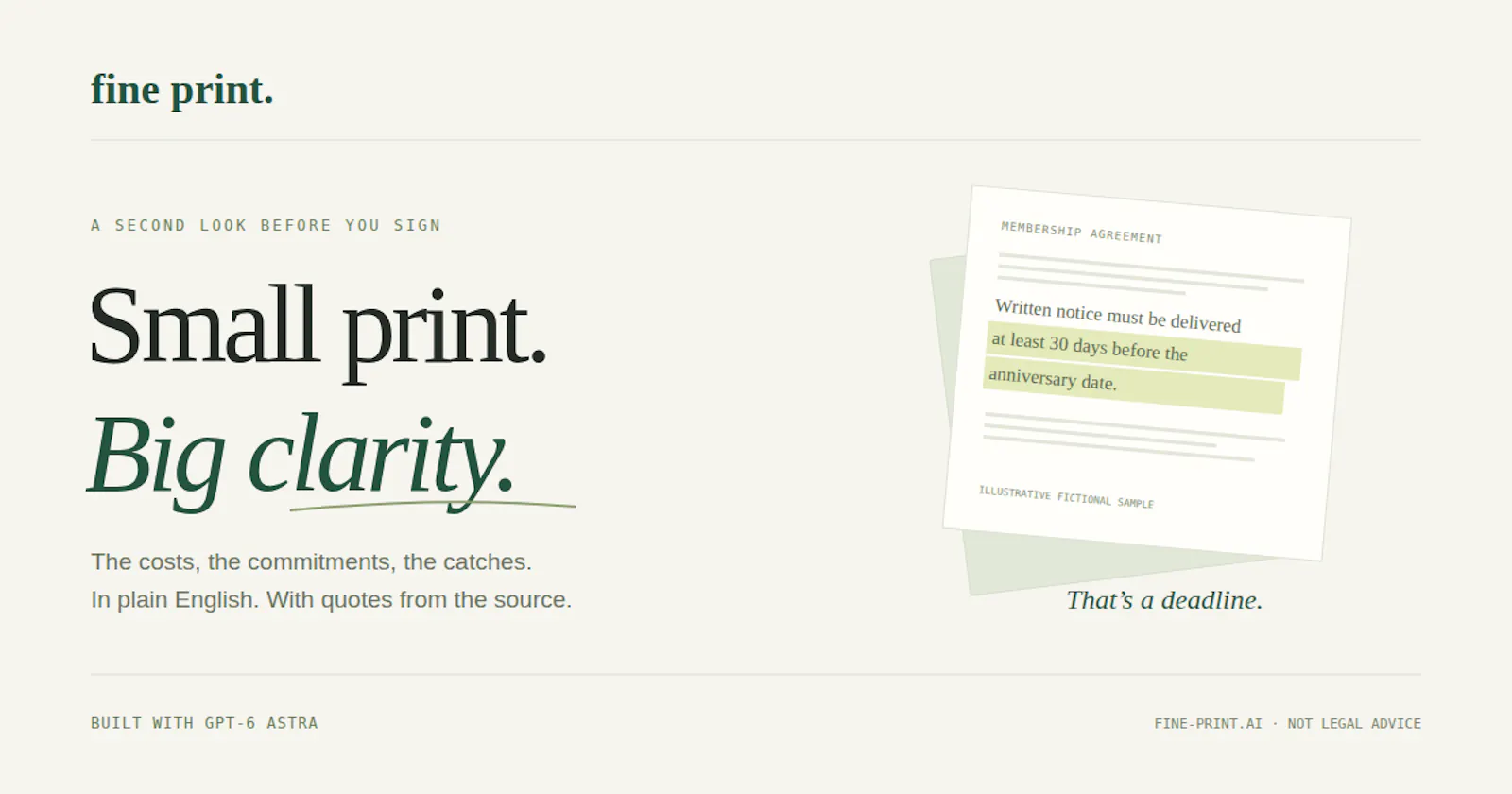 Fine Print screenshot 1