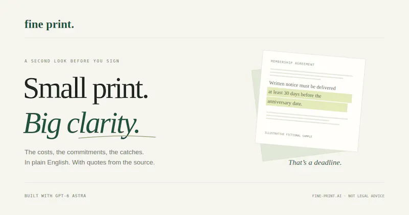 Fine Print screenshot 1